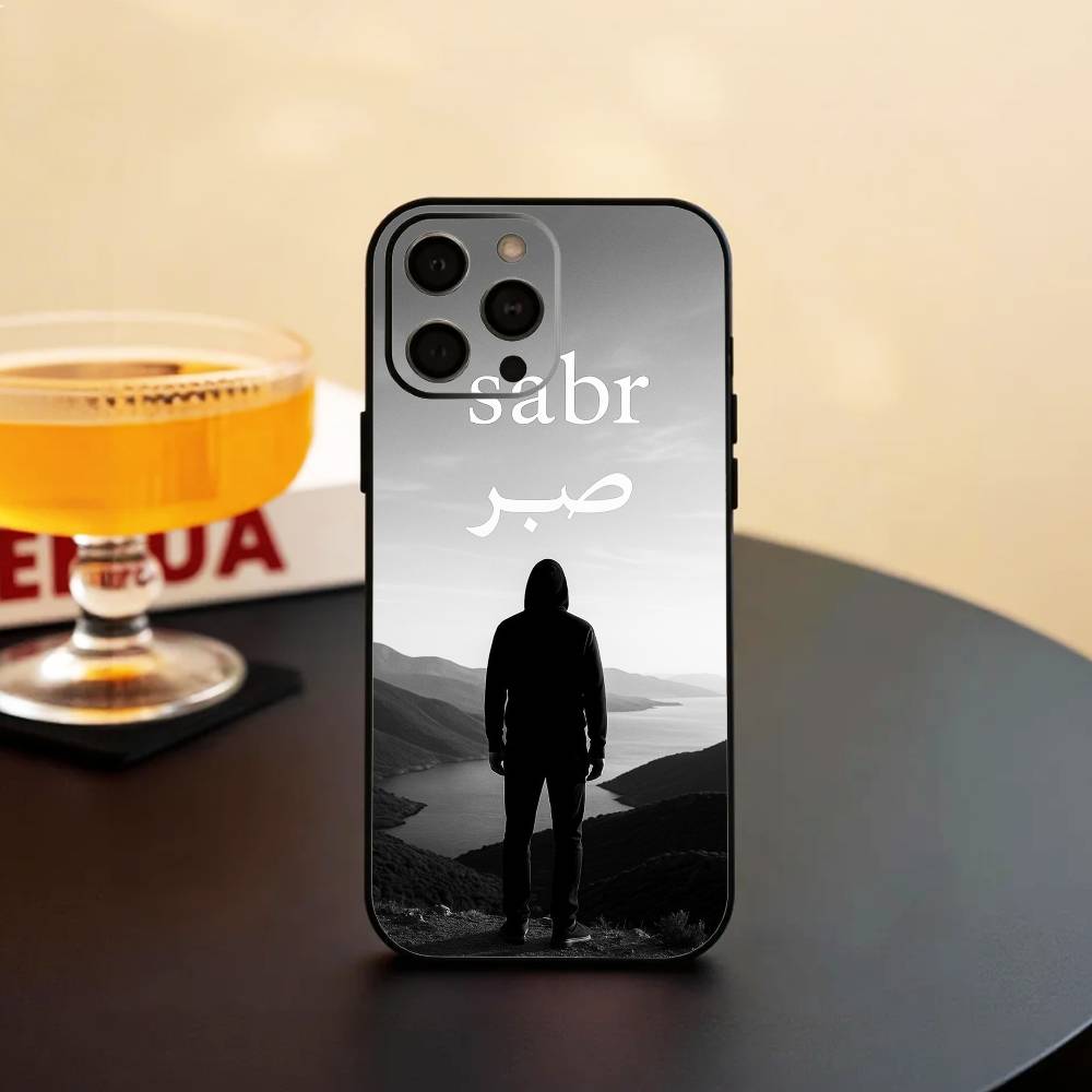 Q-Коран S-Сабр Ислам Терпение Чехол для телефона Силиконовый Мягкий Для IPhone 17 16 15 14 13 12 11 X XR Plus Pro Max Plus