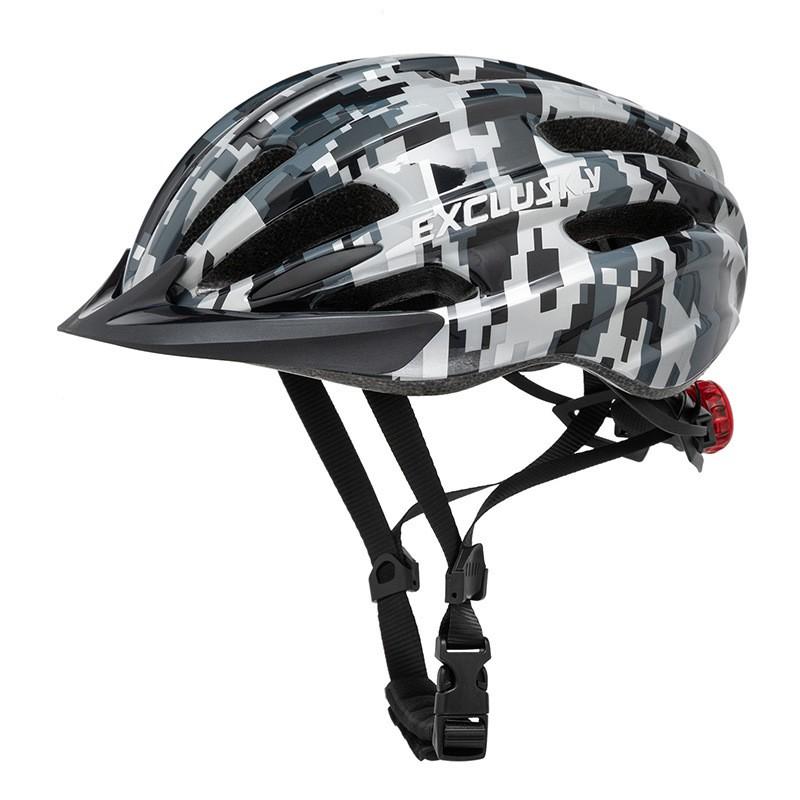 Kids Bike Helmet With Rear Light Adjustable Cycling Children Outdoor Biking Skateboarding Safety Gear