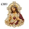 Sacred Heart Enamel Pin of Jesus Brooch, Christian Confirmation with Jewelry Finish, Religious Gift for Women Men Devotional Keepsake Of Brooch