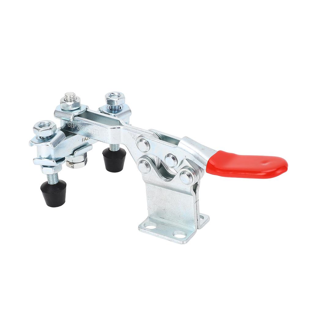 Горизонтальный зажим с двойной головкой, быстросъемный, железный, удерживающая способность 500 фунтов, шарнирный зажим