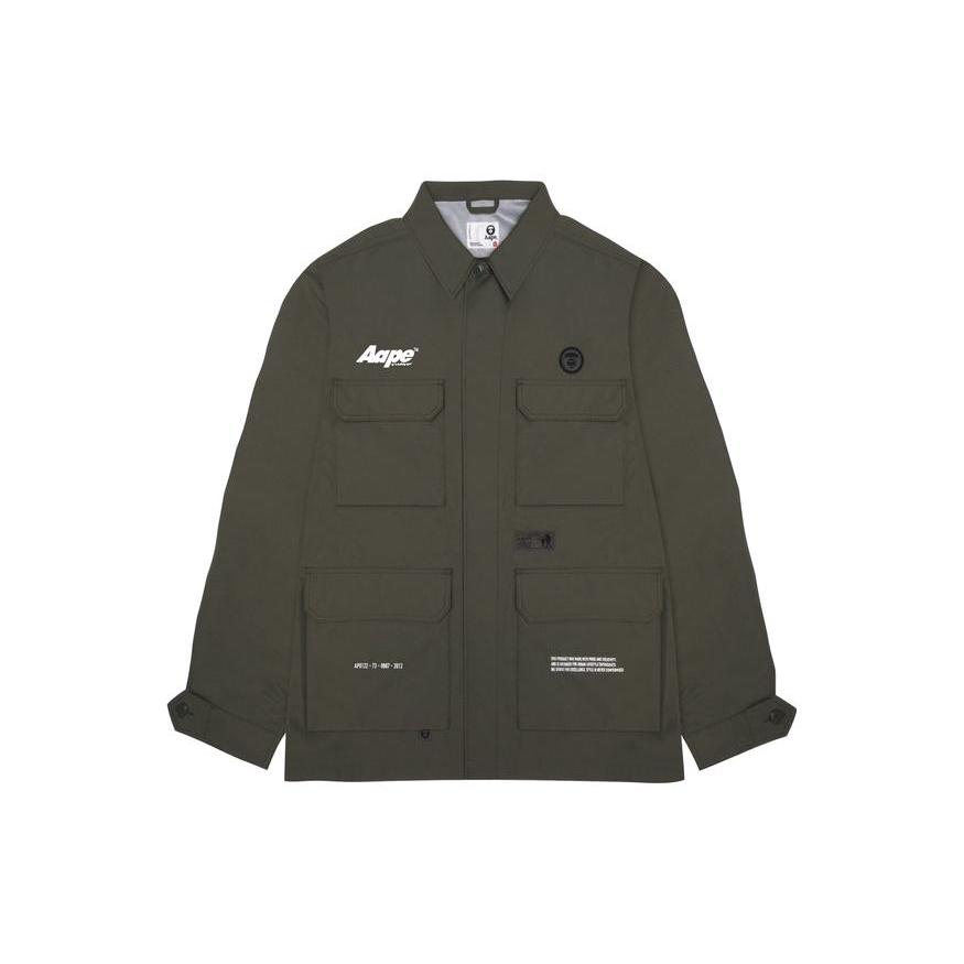 Aape logo-print multiple-pocket jacket AAPLJM7616XXL