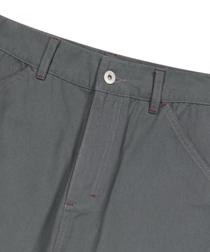 YESEYESEE Paneled Chino Pants Metal Gray