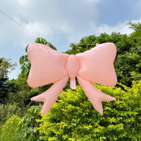 5 Pcs Bow Balloons Large Bowtie Foil Balloon for Bow Theme Birthday Party Wedding Baby Shower Mouse Party Supplies