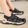Высокое качество 2025 Новые уличные повседневные кожаные сандалии Летние водонепроницаемые сандалии Повседневная нескользящая быстросохнущая пляжная обувь