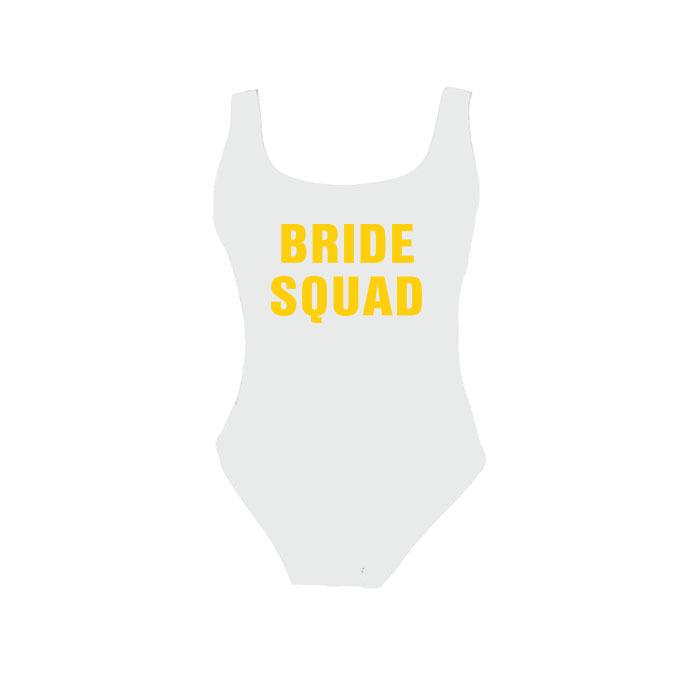 BRIDE SQUAD Слитный сексуальный купальник с эффектом похудения