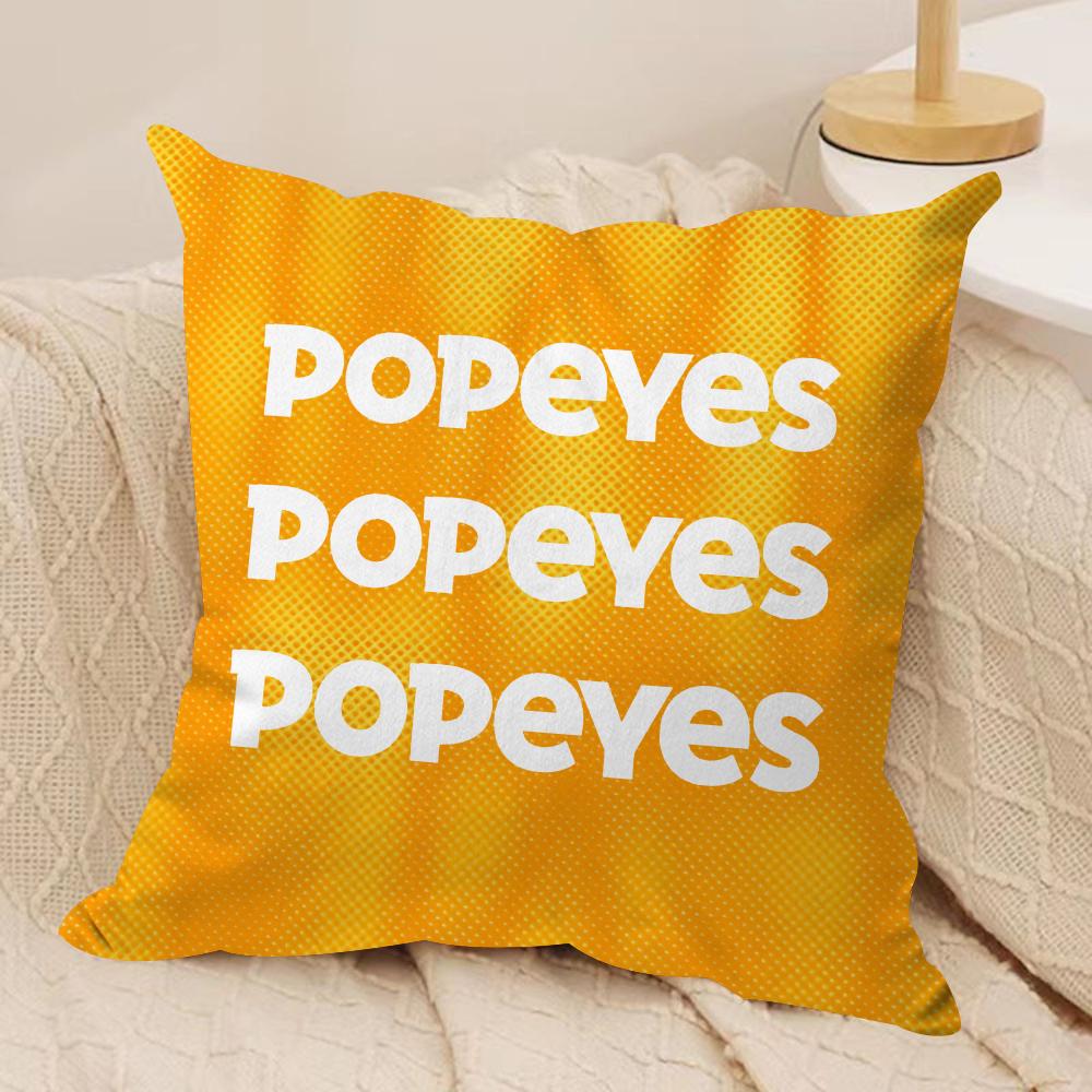 Подушка с принтом Жареной курицы P-PopeyeS, Мягкая плюшевая ткань, Двусторонний принт, Чехол на подушку для дивана, Для всех сезонов, Декор для дома, Подарок