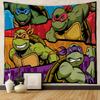 N-Черепашки-ниндзя Мультфильм Аниме Мультяшный Гобелен Искусство Научная фантастика Комната Домашний декор Настенное панно Домашний декор
