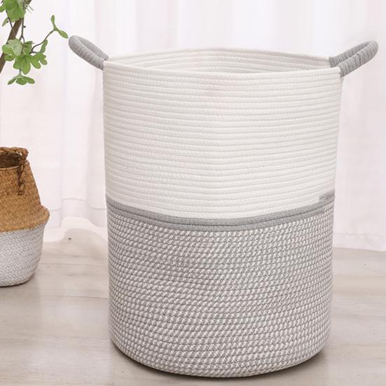 Корзина для хранения с удобной переноской, большой вместимостью для белья, большими открывающимися ручками, корзина для домашней одежды