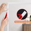 1 шт. 2 м / 78,74 дюйма Самоклеящиеся панели, Молдинг, ПВХ Гибкий бордюр для стульев, Классический настенный молдинг, Самоклеящаяся стеновая панель, Полоса