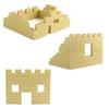 120 шт. Строительные кубики для стен, Толстые блоки MOC, Набор для самостоятельного строительства, Аксессуары для творческих моделей, Совместимые с основными брендами