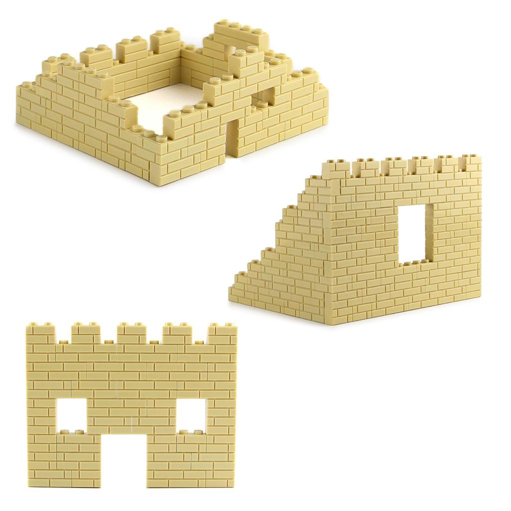 120 шт. Строительные кубики для стен, Толстые блоки MOC, Набор для самостоятельного строительства, Аксессуары для творческих моделей, Совместимые с основными брендами