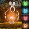 LED Color Changing Solar Hanging Light Waterproof Wind Chimes Light Lamp Outdoor Decoration