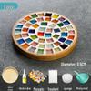 Bamboo Mosaic Coaster DIY Kit for Students and Kids