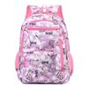 Layered Backpack Striped Zipper Large Capacity Storage Widened Strap Shoulder
