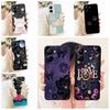 Чехол для Realme V30 V30T Case RMX3619 RMX3618 Модный Милый Кот Цветок Мягкий Силиконовый Чехол RealmeV30 V 30T Чехол для Телефона