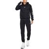 Emporio Armani EA7 Толстовка с капюшоном и принтом в полоску с буквами и цифрами, длинный рукав, мужские худи, черная, 6RPM06-PJ16Z-1200