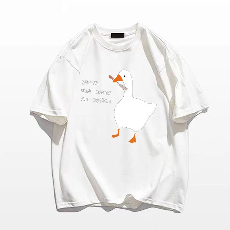 «Мир никогда не был вариантом» Kawaii забавный принт женская футболка крутая уличная футболка мягкая дышащая футболка винтажная футболка с круглым вырезом