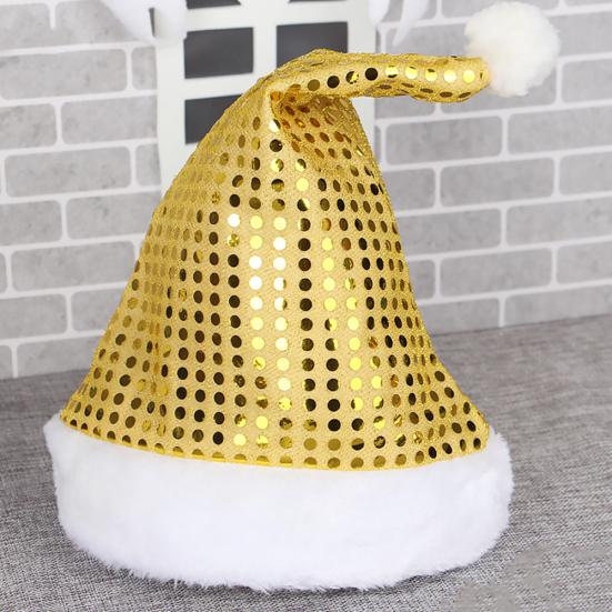 Детский взрослый звездный лунный блесток Рождественская шляпа Санта-Клауса Рождественская вечеринка Кепка Костюм
