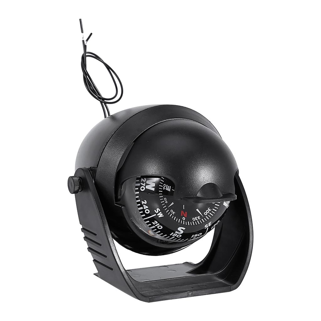 Высокоточный светодиодный поворотный компас, навигационный электронный компас для морского катера, автомобиля