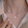 S925 Sterling Silver Freshwater Pearl Heart Smiley Face Necklace - Women's Exquisite Light Luxury Choker