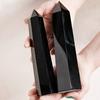 8-15 Cm Natural Obsidian Single Pointed Hexagonal Prism Crystal Point Wand Tower Pillar Home Decoration Gift Stones Ornament