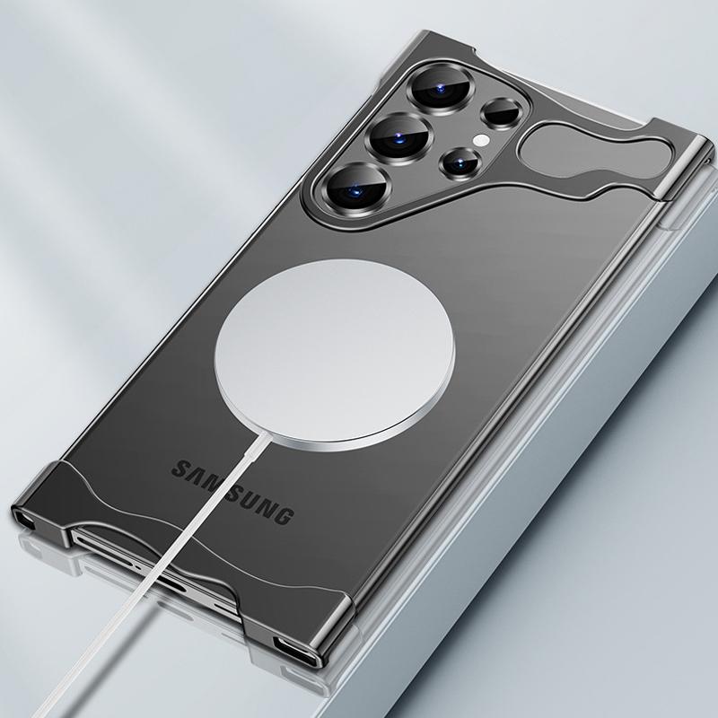 Роскошный нестандартный чехол-бампер из алюминиевого сплава для телефона Samsung Galaxy S25 S24 S23 Ultra Plus, защитная пленка для объектива, ударопрочный металлический чехол