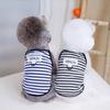 Striped Spring/Summer Pet Dog Vest - Bichon & Teddy Sling Outfit