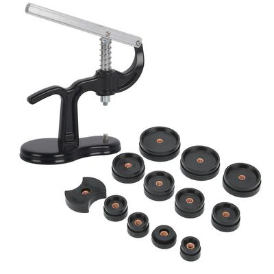 Часы задняя крышка корпуса пресс-закрыватель часовщик пресс-инструмент для ремонта с 12 штампами черный