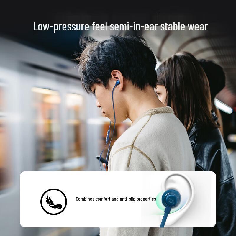 JBL TUNE 305C Half-in-ear Wired Earphones