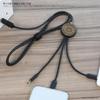 Gourmandise Miffy Flash Multi Charging Cable Boris MF-472B 3-in-1 USB Compatible with iPhone Android Devices