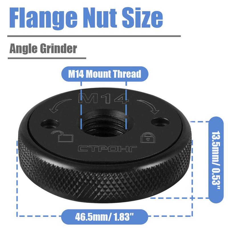 Самоблокирующаяся нажимная пластина Резьбовая нажимная пластина Гайки фланца угловой шлифовальной машины Высокопрочная резьбовая нажимная пластина угловой шлифовальной машины
