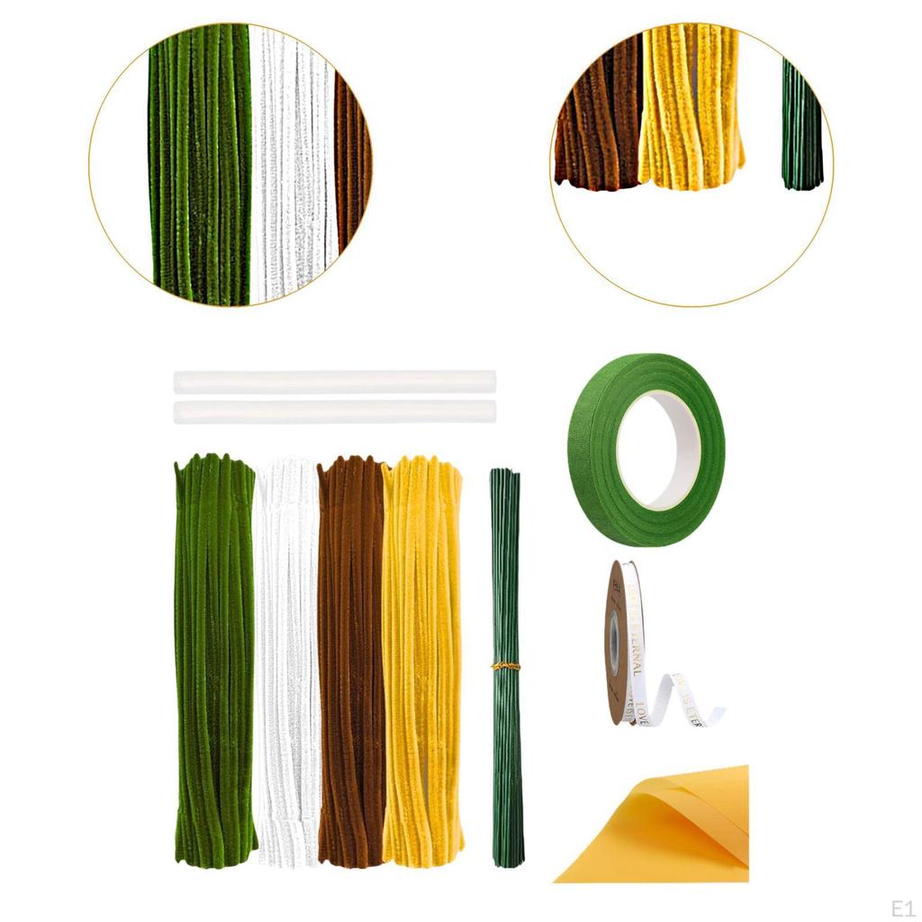 Синельные трубки, поделки для детей и взрослых, украшения для вечеринок, букет