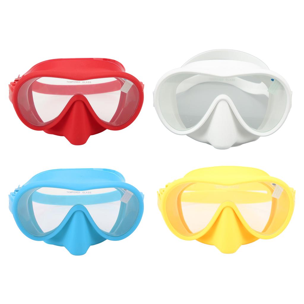 Swim Goggles Snorkel Diving Mask Tempered Glass Anti Fog for Freediving