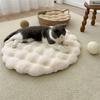 Dog Crate Cushion Round Anti Slip Machine Washable Warm Mat For Puppies Kitten For Camping Travel Shelter A