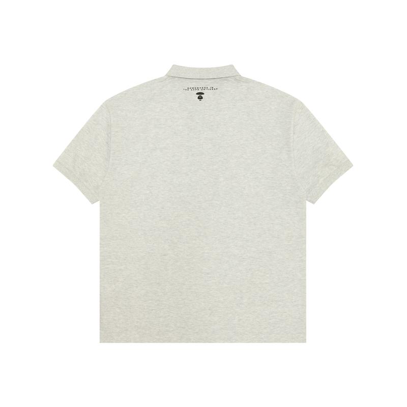 Aape Polo Shirt Men's White Gray AAPPOM1654XAO