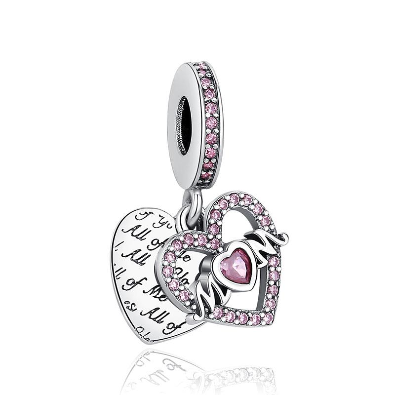 Original Charms Family Boy Girl Love Mom Friend Beads Fit Pan Brand Bracelets Necklaces Jewelry For Women