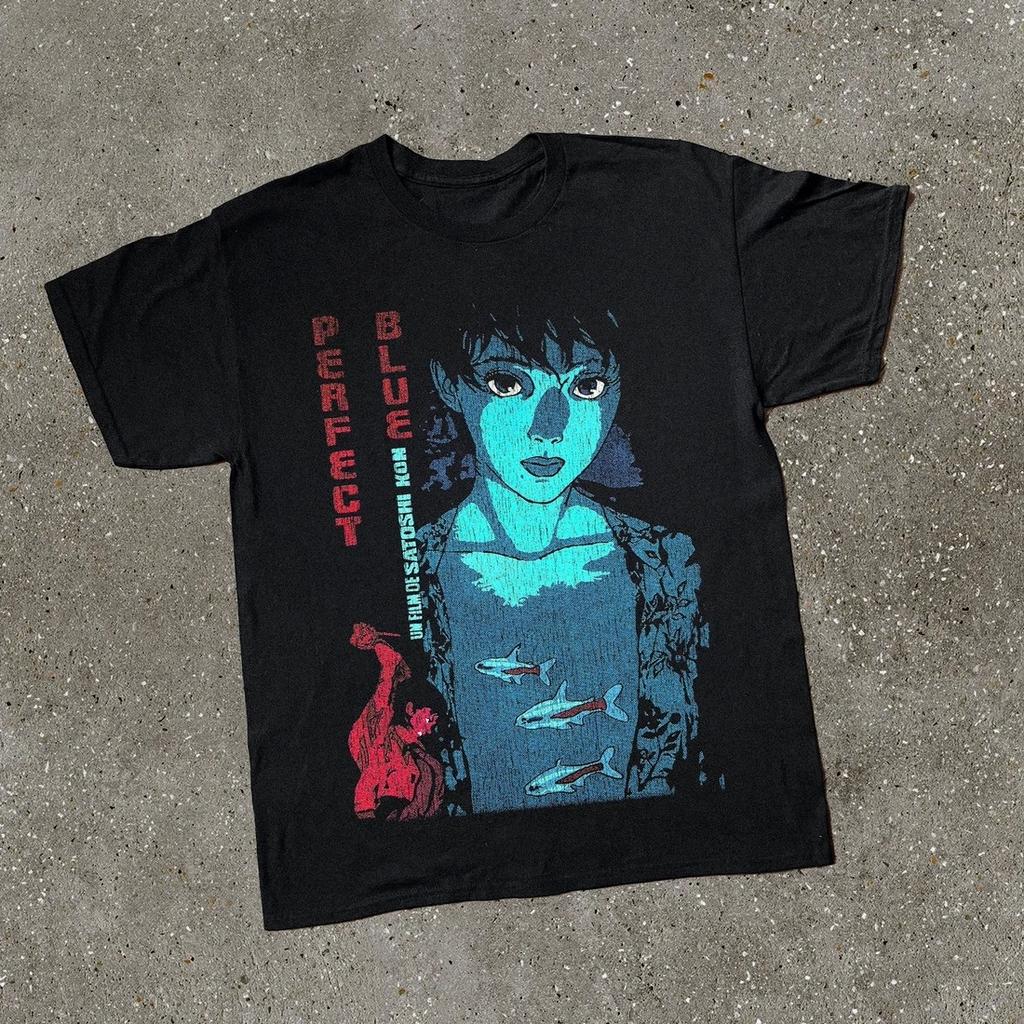 Perfect Blue 1998 T Shirt Anime Psychological Thriller Retro Graphic Tee S 5XL