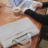 Litnut Light 2-in-1 Laptop Bag Pouch Cross Bag with Shoulder Strap, Melange Gray