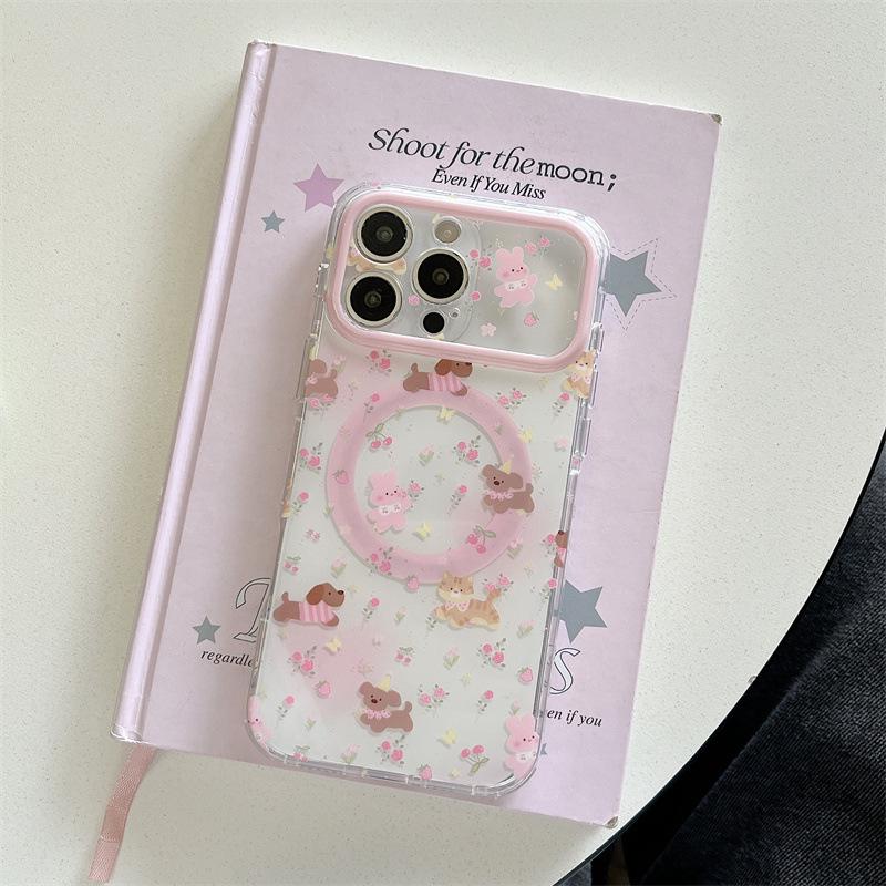 Colorful Flowers & Animals Magnetic Phone Case for iPhone 17, 16 Pro Max, 15, 14 - Women's Edition