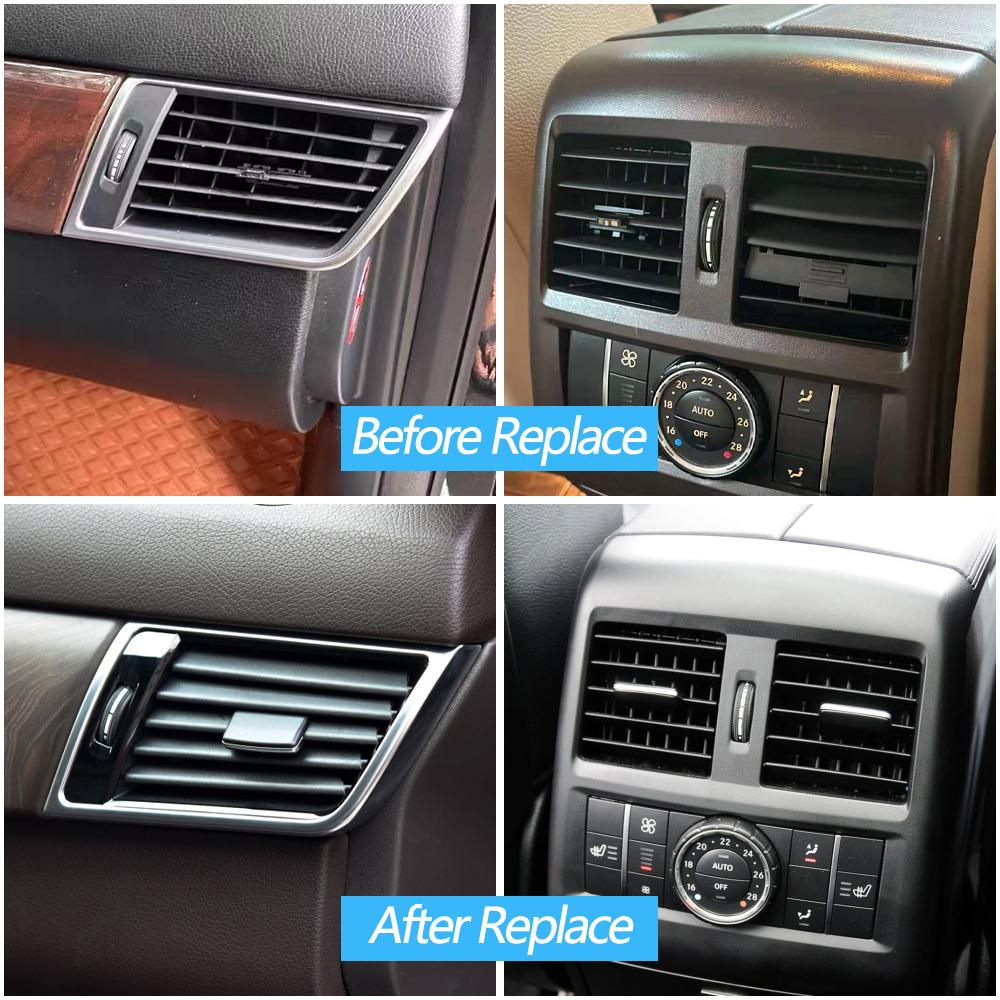 2 шт. автомобильная передняя и задняя вентиляционная решетка переменного тока, скользящий зажим, ремонтный комплект для Mercedes Benz W166 W292 ML350 GL450 M ML GLE