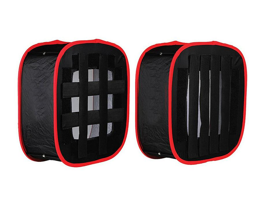 Светодиодный софтбокс с красным/черным сотовым краем для портретной фотографии