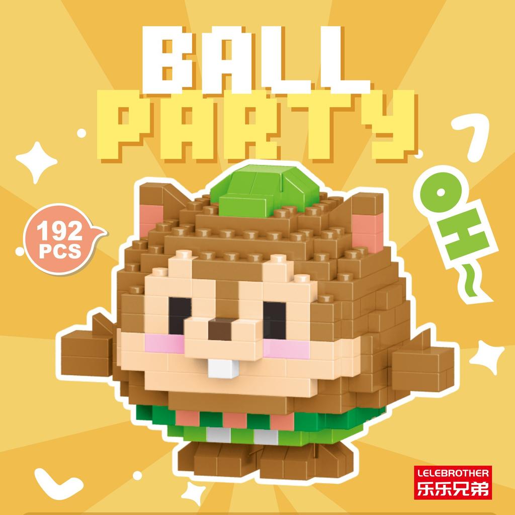 Серия кукол-животных из микрочастиц, строительные блоки, детские сборные игрушки