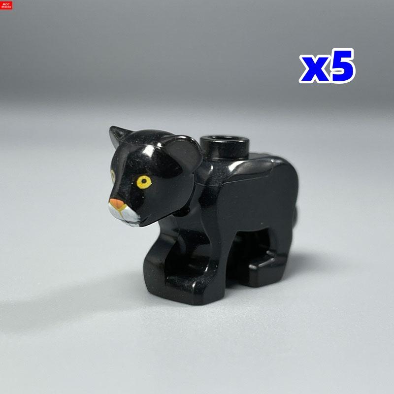 MOC Кубики Животные Маленькие Тигры Саблезубый Тигр Строительные Блоки Собранные Частицы Детские Игрушки
