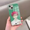 Чехол для телефона аниме К-Кусуо Сайки для iPhone 17 Pro Max 15 Pro 16 14 Plus 12 13 Mini 11 Pro Ударопрочный Электроplated Стеклянный Чехол