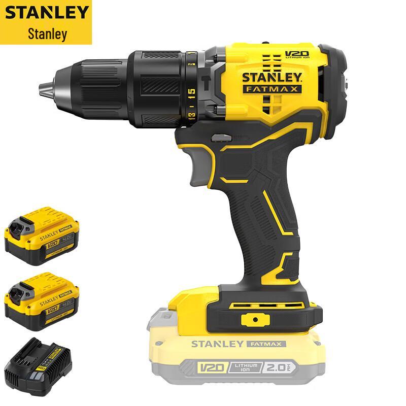 STANLEY 20V Бесщеточная аккумуляторная ударная дрель вилка CN (адаптер в комплекте)