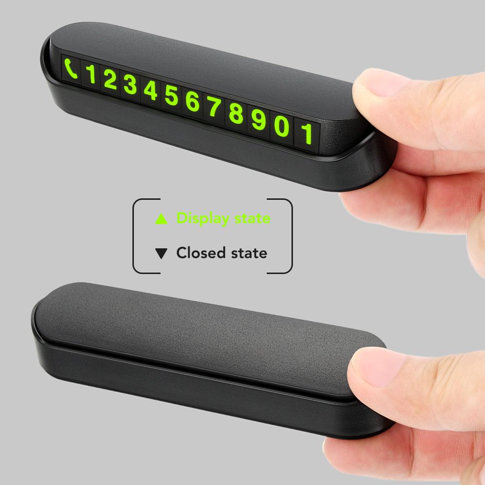 Стайлинг автомобиля, светящаяся временная парковочная карта, номер телефона, наклейка на автомобиль для Ford Focus 2 3 1 Fiesta Mondeo MK4 Transit Fusion Kuga Ranger