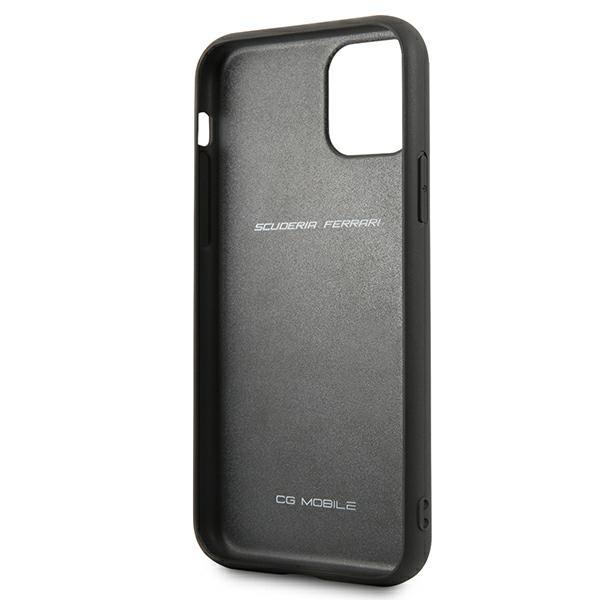 Etui do iPhone 11 Pro Ferrari Hardcase Skórzane Czerwone