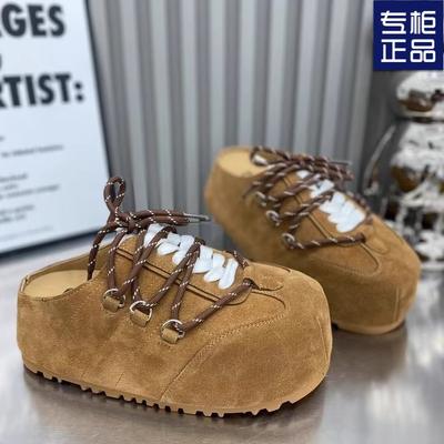 Тапочки-мешки на толстой подошве, женские, весна 2025, новые, универсальные, модные, высокие, повседневные, туфли Boken