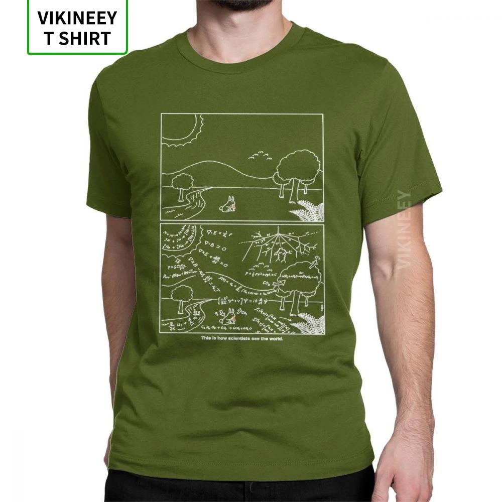 How Scientists See The World T Shirt Science Physics Geek Mathematics Equation Nerd Fun Tee Shirt Short Sleeve T-Shirts