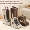 1/2Pcs Shoe Storage Bags with Handle Zipper Closure Transparent Visual Design Waterproof Dustproof